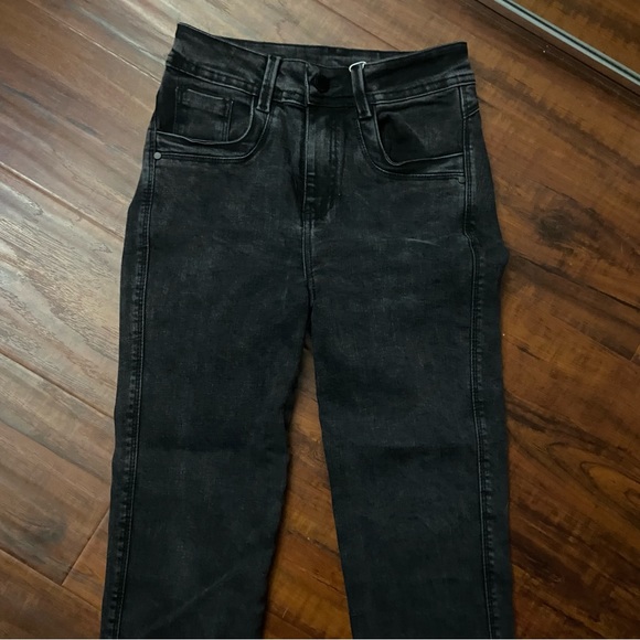 Like New AUTH Gray Black Colombian Butt Lifting Levanta Cola Jeans COL 8 / US 3 - Picture 4 of 5